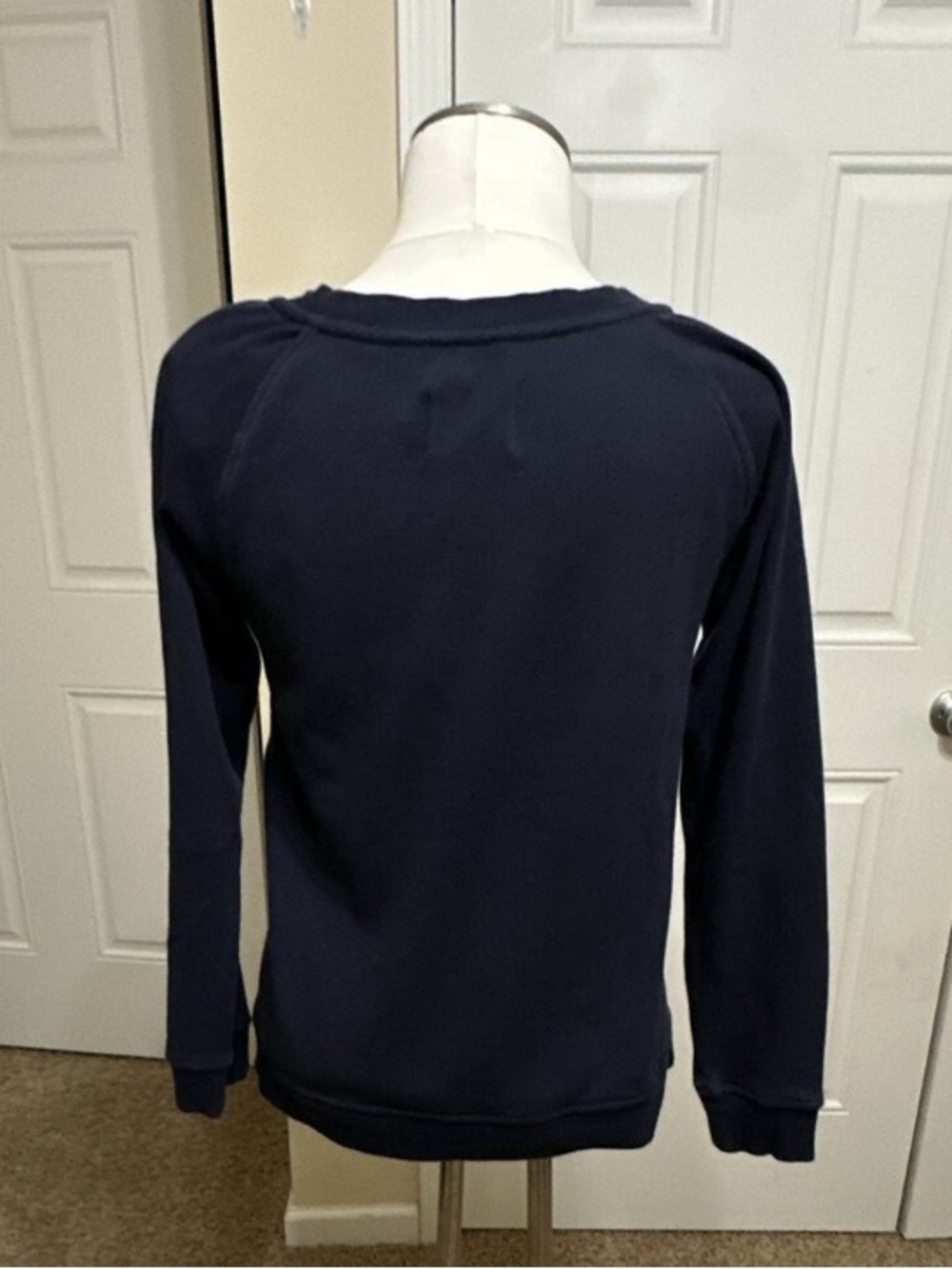 H&M Navy Long Sleeve Crewneck Sweatshirt